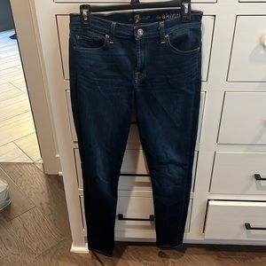 7 For All Mankind Skinny Jeans Size 28